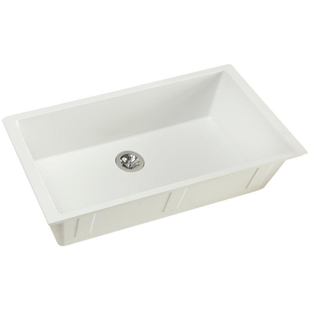 Elkay Quartz Luxe® 35-7/8 in. Undermount Composite Single Bowl Kitchen Sink in Ricotta
