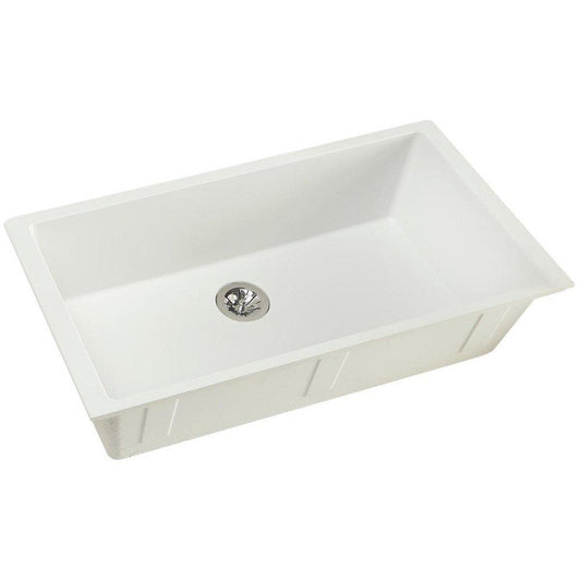 Elkay Quartz Luxe® 35-7/8 in. Undermount Composite Single Bowl Kitchen Sink in Ricotta
