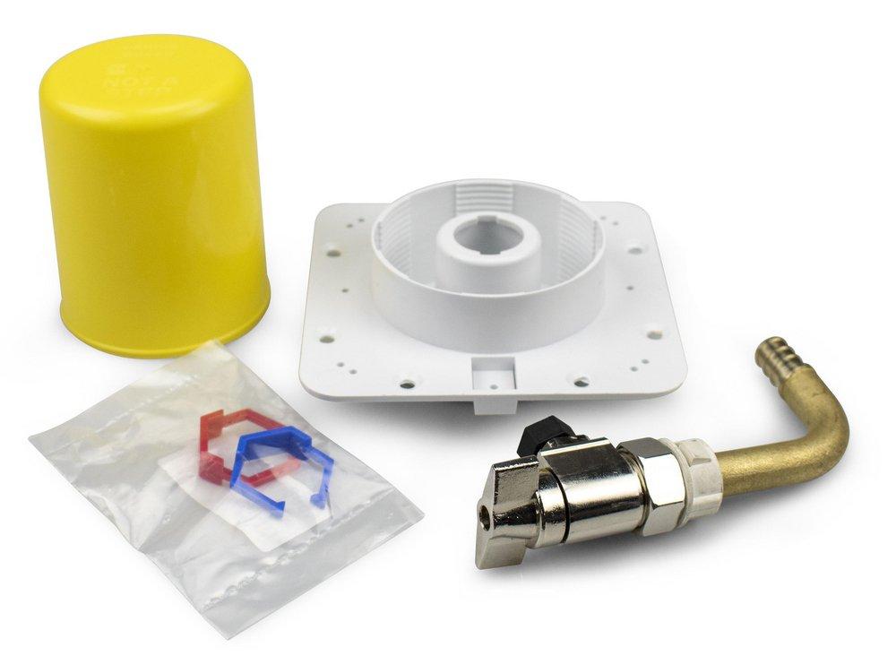 4-1/2 in. Brass and Plastic Access Plate