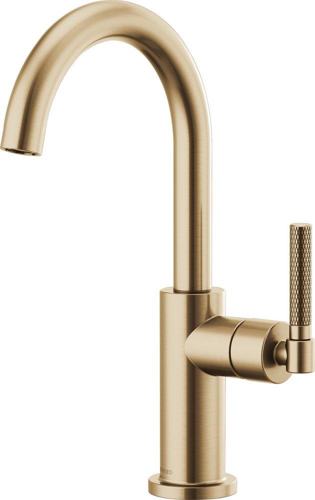 Brizo Litze® Single Handle Bar Faucet in Luxe Gold