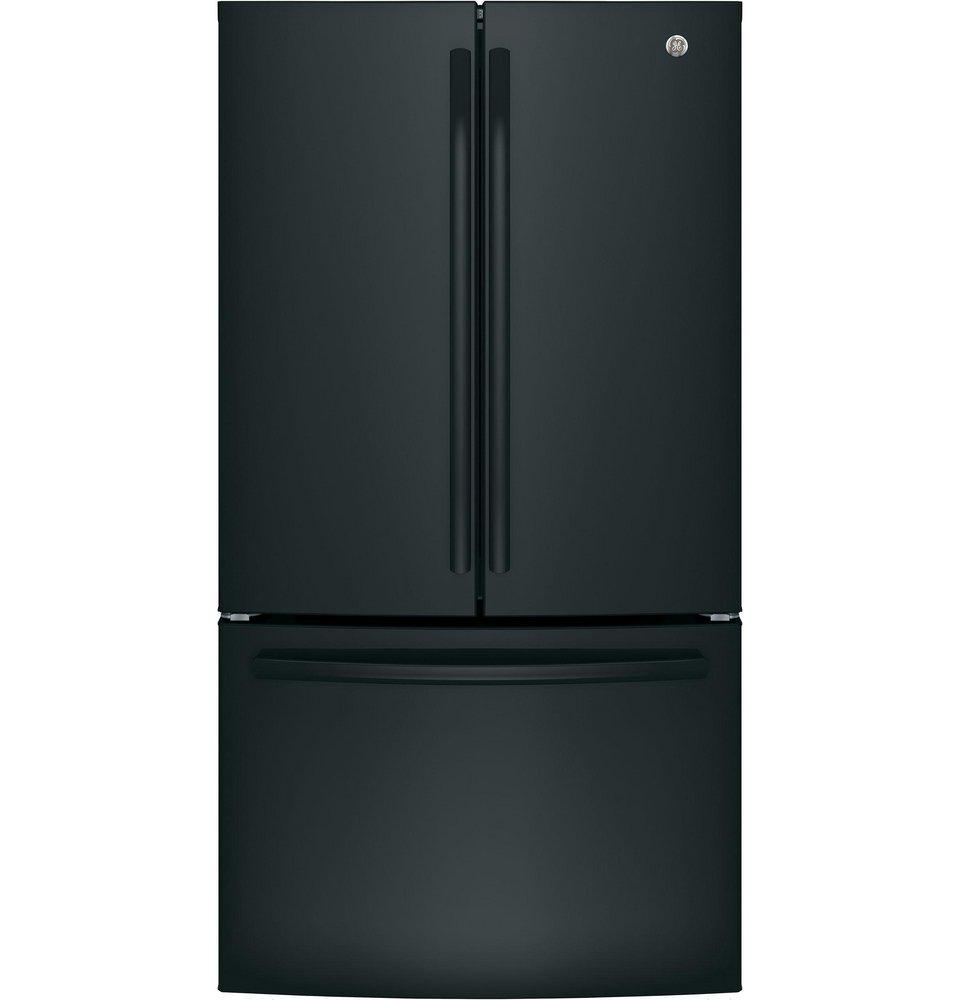 35-3/4 in. 27 cu. ft. French Door Refrigerator in High Gloss Black