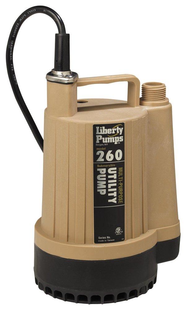 Liberty Pumps 260 Series 1/6 HP Utility Pump with 25 ft. Power Cord