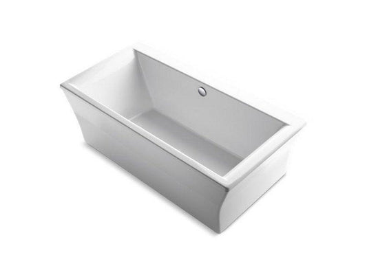 KOHLER Stargaze® 60-3/16 x 34-1/4 in. Soaker Freestanding Bathtub with Center Drain in White
