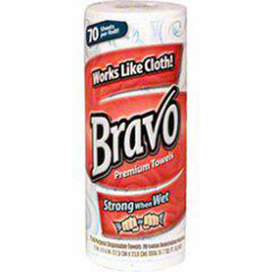 Sellars Wipers & Sorbents Bravo® 11 x 9-2/5 in. Premium Perforated Wiper in White (Sheets of 70)