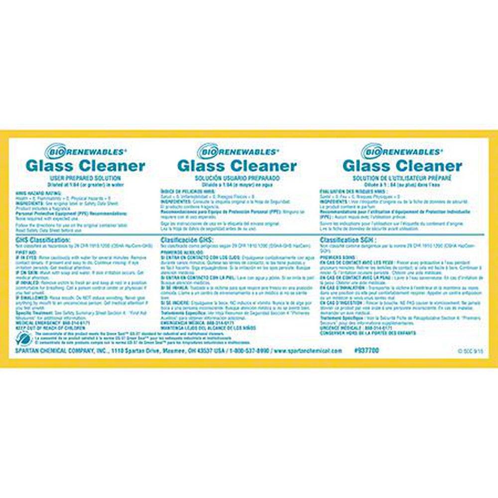 Label for Biorenewables® Glass Cleaner