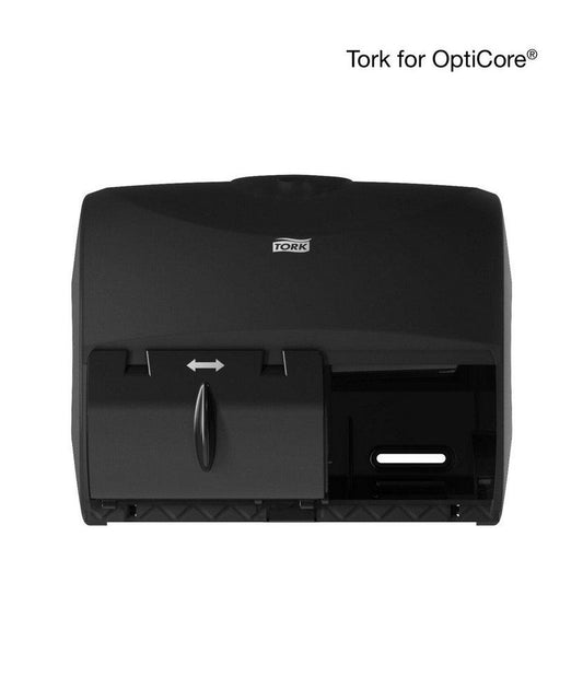 Tork Tork Twin Bath Tissue Roll Dispenser for OptiCore®, Black, T11 System