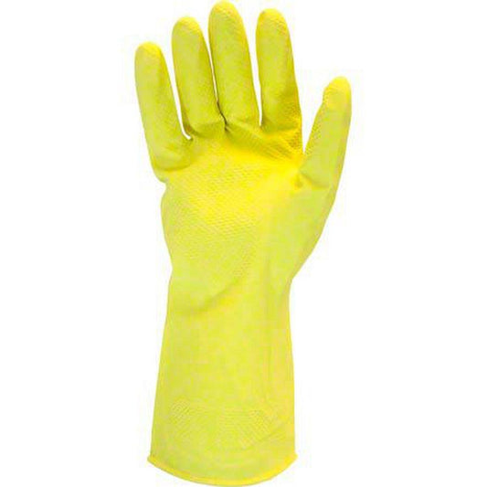 16 mil Size L Latex Food Handling Gloves in Yellow (Case of 10 Dozen)