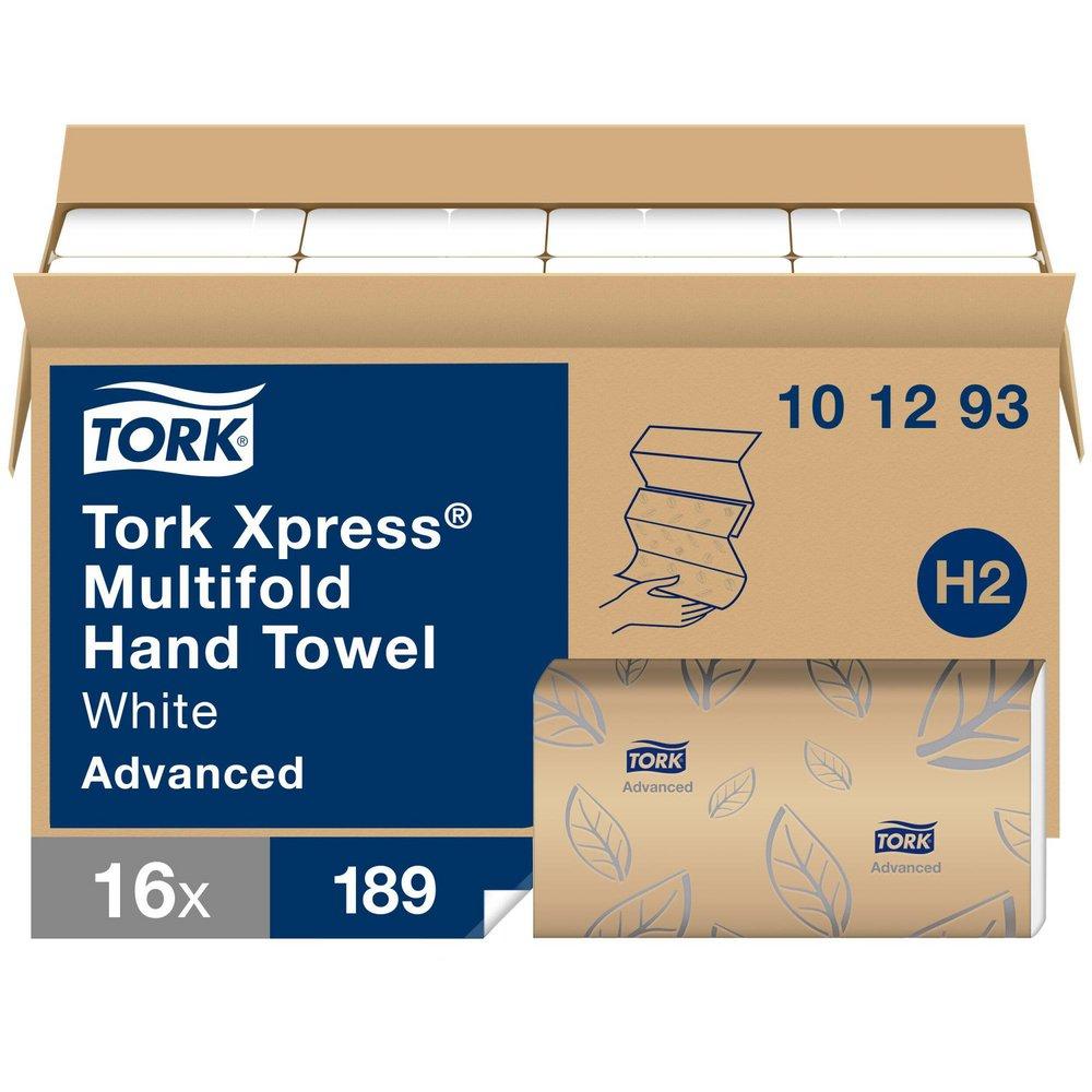 Tork Advanced Soft Tork Multifold Towel White 16/189/Case