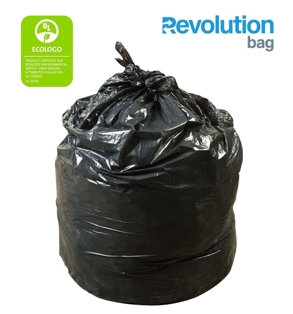 Revolution Bag® EcoMax 20-30 gal. Trash Can Liner in Black (Case of 250)