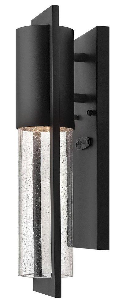 Hinkley Shelter 6.5W 1-Light GU10 LED Outdoor Small Wall Sconce in Black