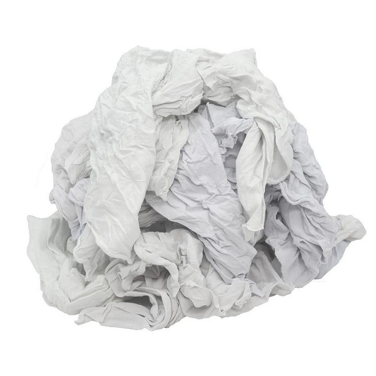 50 lb. Box New Knit Rag in White