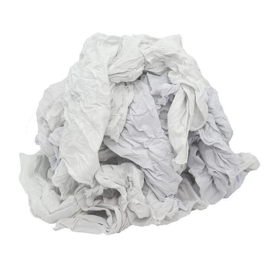 50 lb. Box New Knit Rag in White