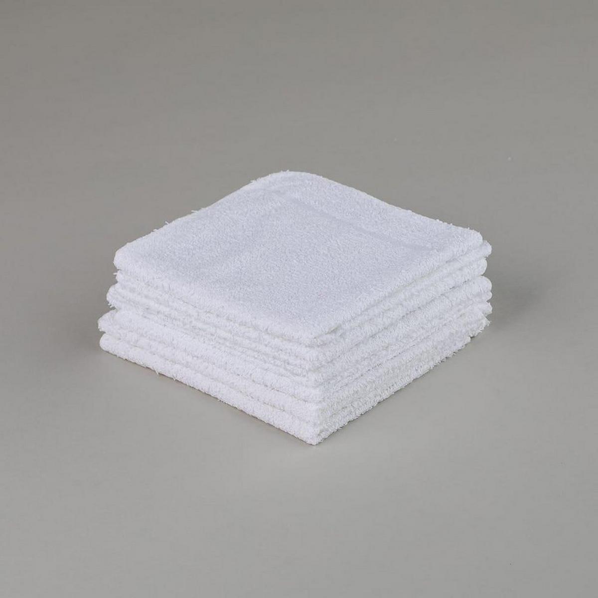 9 x 12 in. Terry Towel Rag with Finished Edges in White