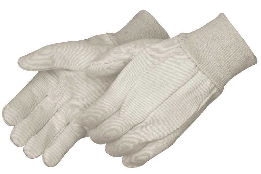 Polyester and Cotton Gloves in Natural White