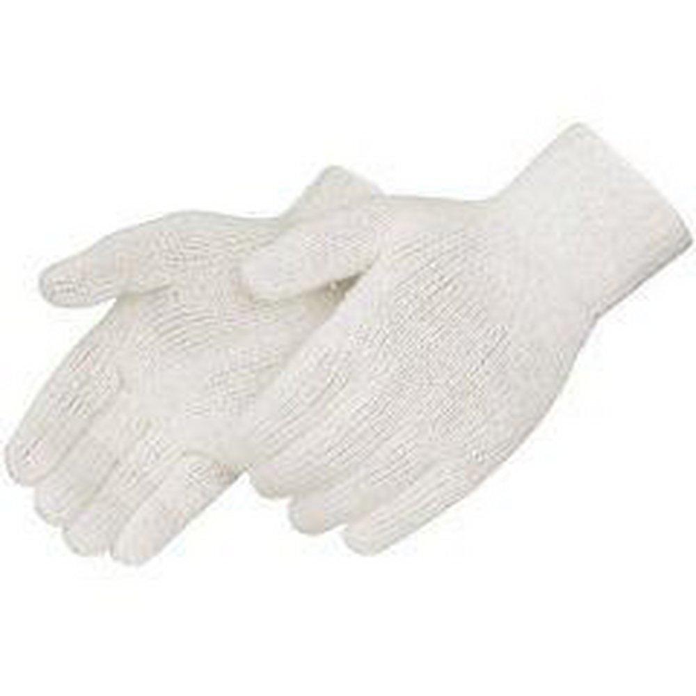 Liberty Glove & Safety Economy L Size Poly, Polyester, Cotton Gloves in Natural White