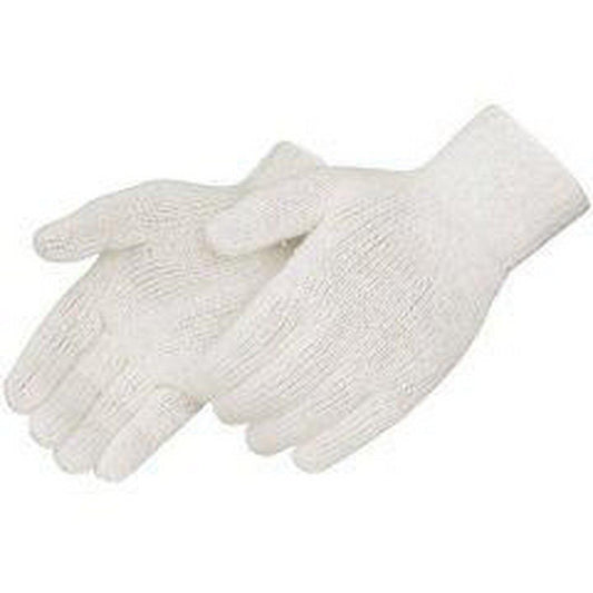 Liberty Glove & Safety Economy L Size Poly, Polyester, Cotton Gloves in Natural White