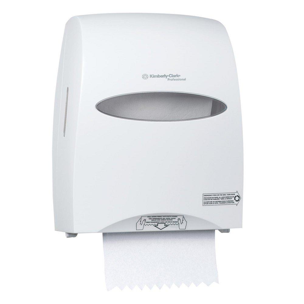 Kimberly Clark Sanitouch® Plastic Roll Towel Dispenser in Pearl White