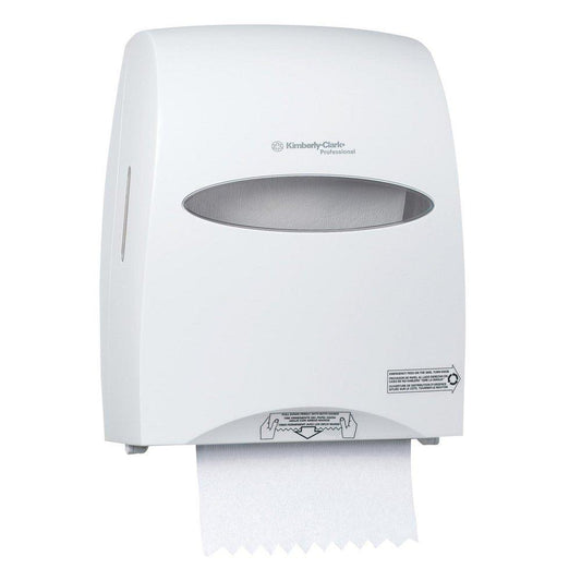 Kimberly Clark Sanitouch® Plastic Roll Towel Dispenser in Pearl White