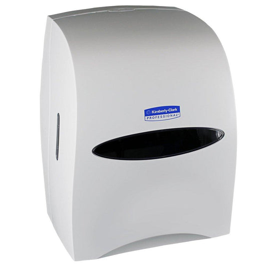 Kimberly Clark Sanitouch® Plastic Hard Roll Towel Dispenser in Pearl White