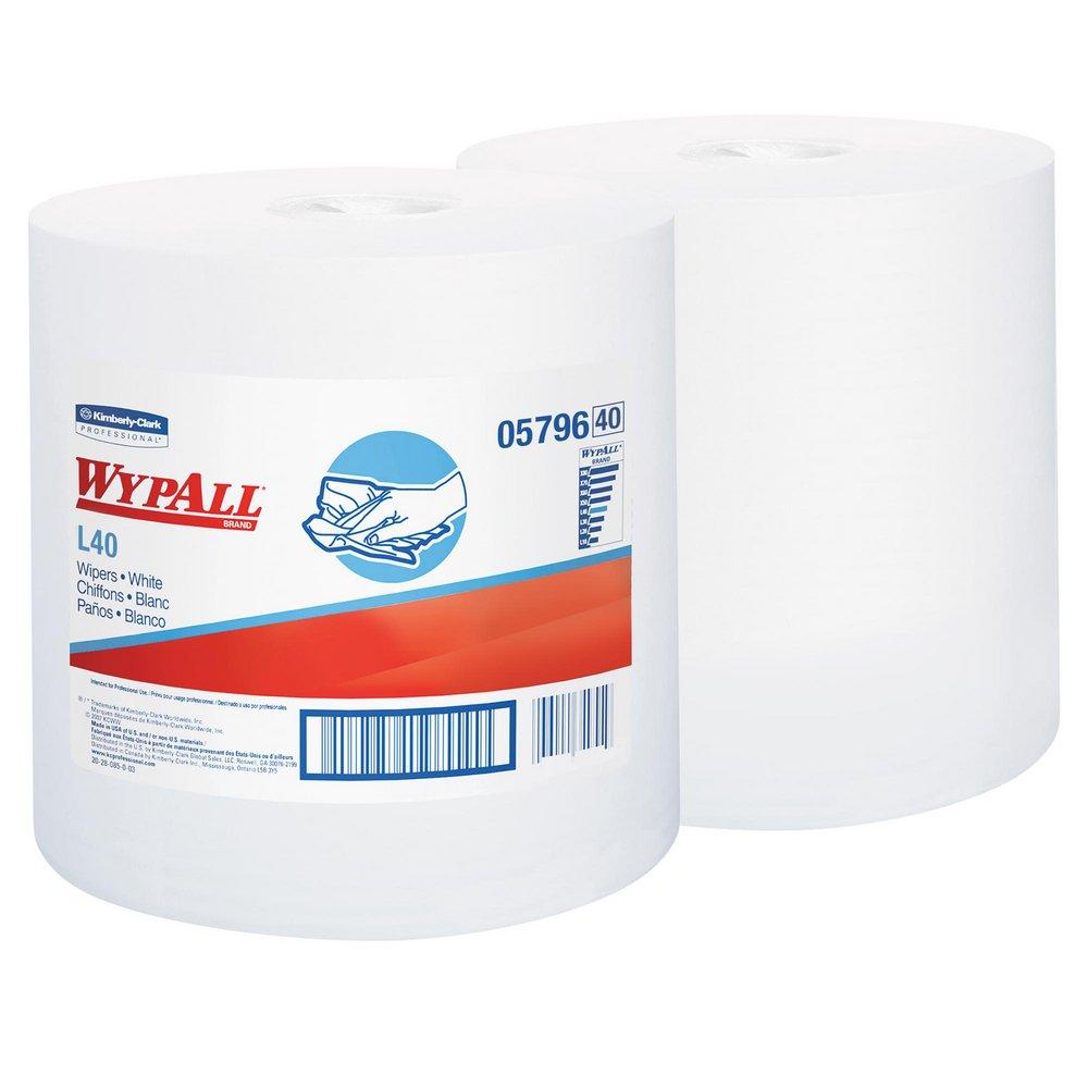 WypAll® L40 10 x 13-1/5 in. Center-pull Wiper in White (Case of 2)