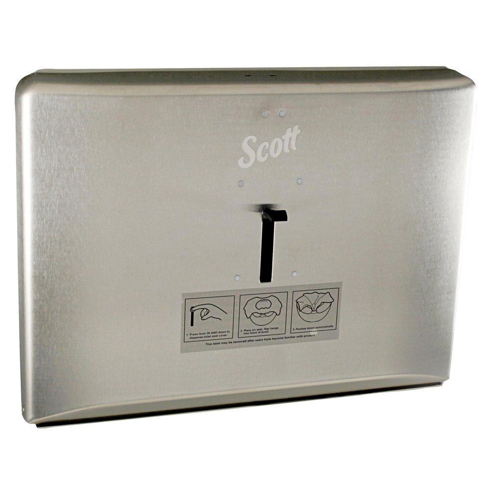 Personal Toilet Seat Cover Dispenser in Stainless Steel