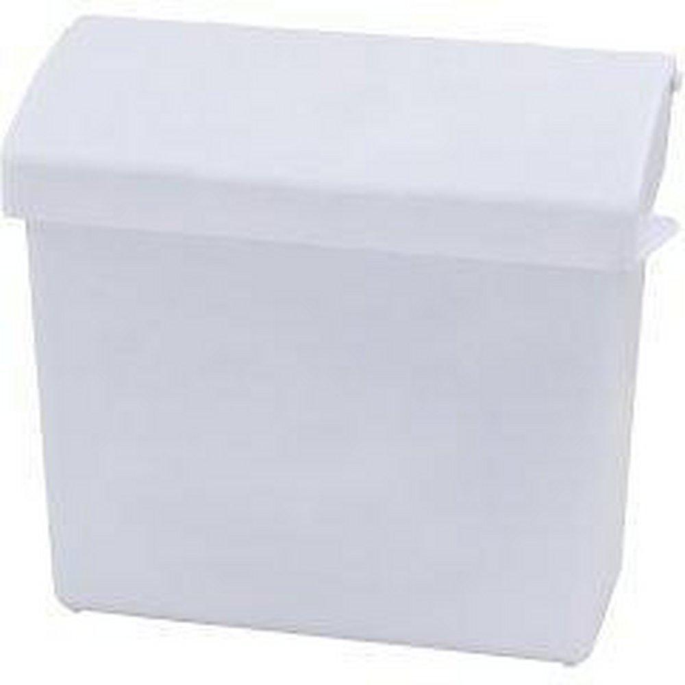 Plastic All-in-one Waste Receptacle Can in White