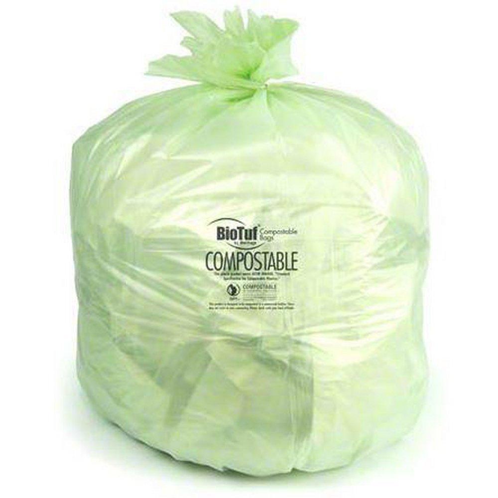 Heritage Bag Company BioTuf® 34 x 48 in. 1 mil 32 gal Can Liner in Green (Case of 100)