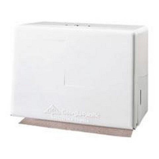 Steel Single Fold Paper Towel Dispenser in White