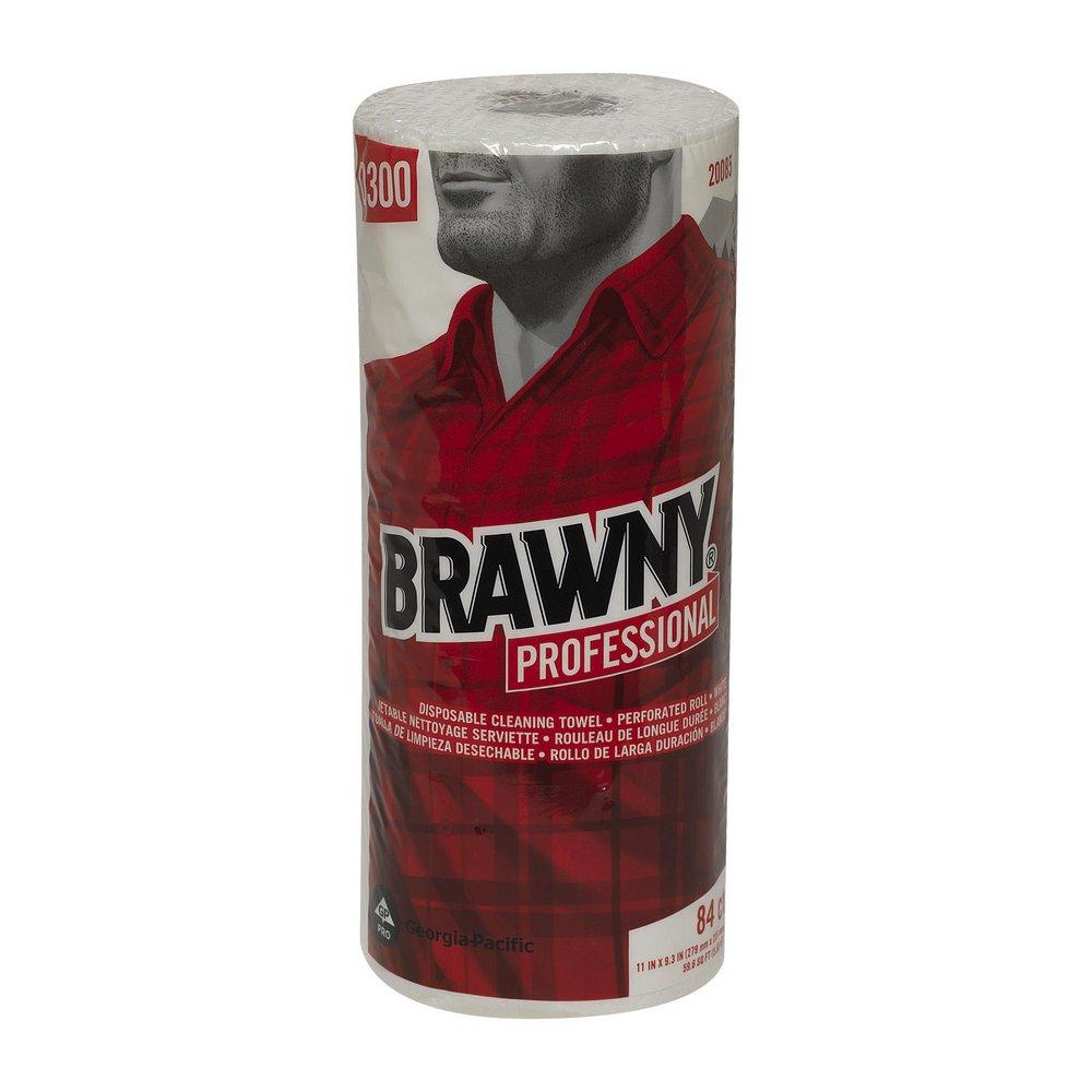 Georgia-Pacific Brawny® Professional D300 Series 9-3/10 in. DRC Disposable Cleaning Towel Roll in White