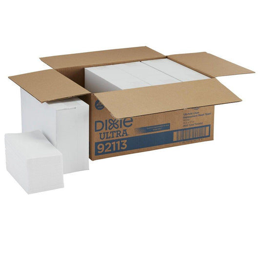 Georgia-Pacific Dixie Ultra® 17 in. 1/6-Fold Linen Replacement Guest Paper Towel in White (Case of 800)