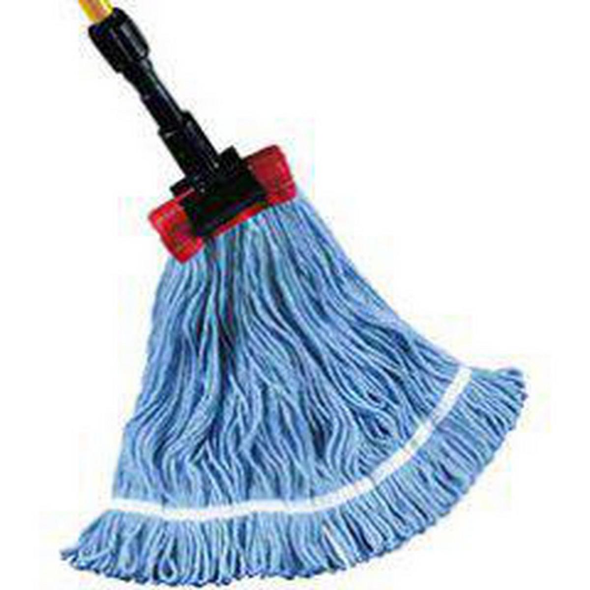 Golden Star Mops Starline™ 1-1/4 in. Cotton and Rayon Blend Looped End Wet Mop in Blue