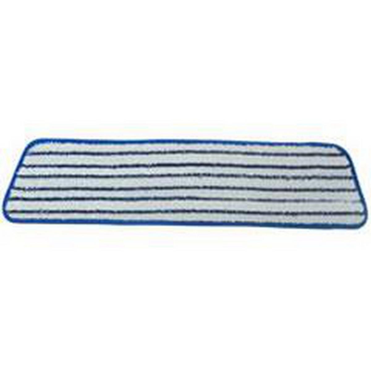 18 x 5 in. HD Microfiber Finish Mop Pad in Blue