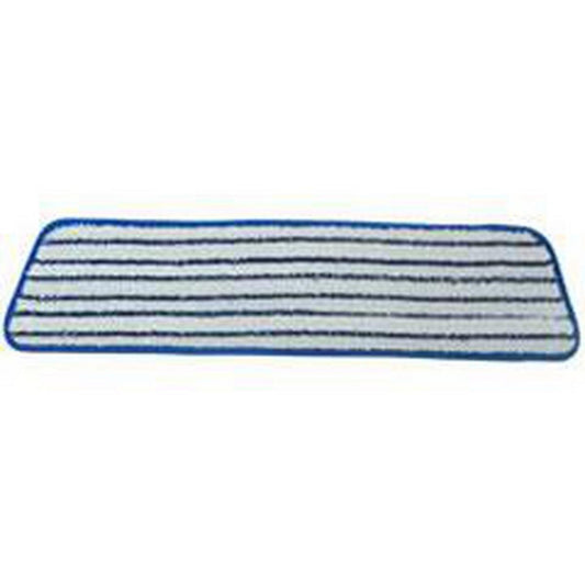 18 x 5 in. HD Microfiber Finish Mop Pad in Blue