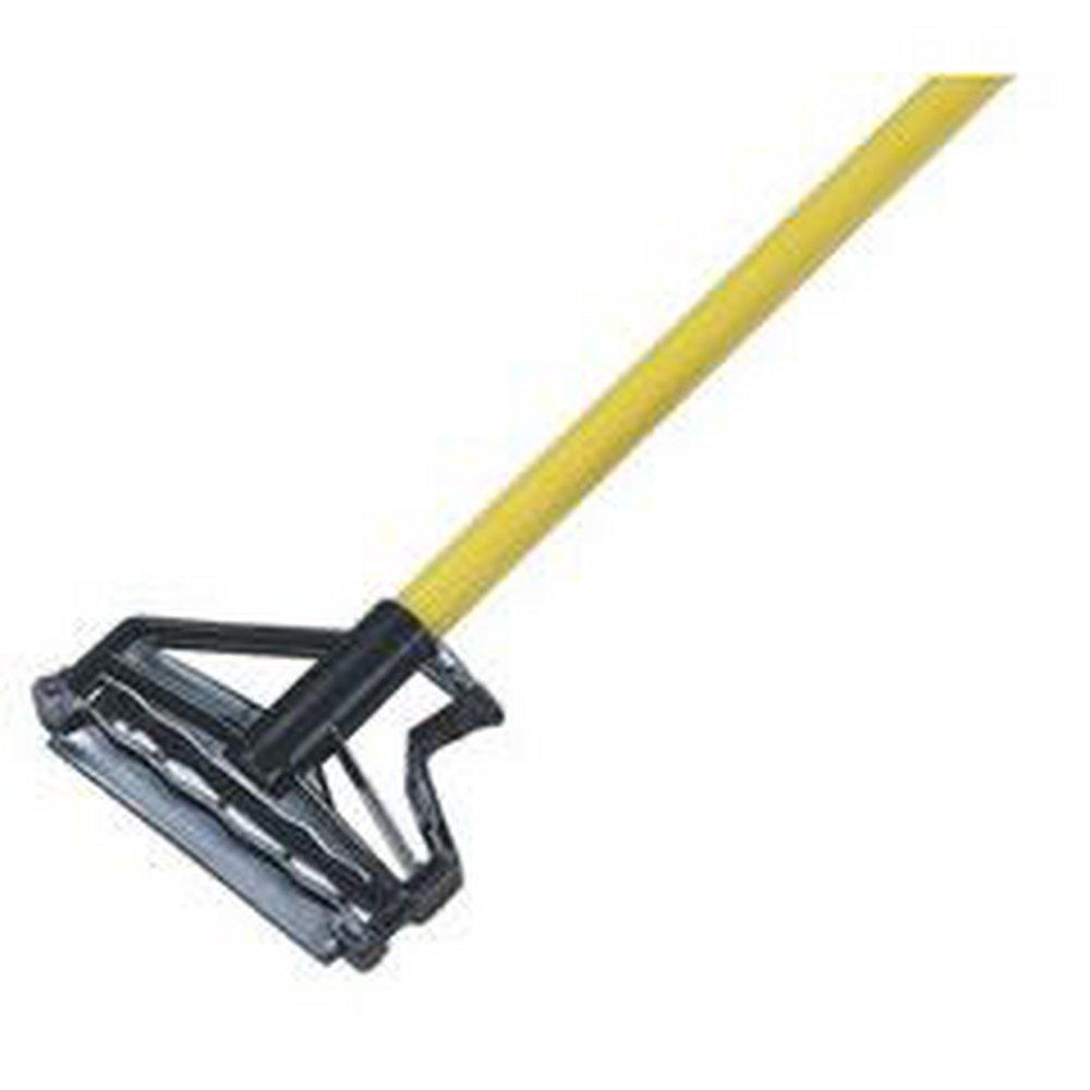 Carlisle Sparta® Spectrum® Quik-Release™ 60 x 7-1/2 in. Fiberglass Mop Handle with Flexible Plastic Head in Yellow