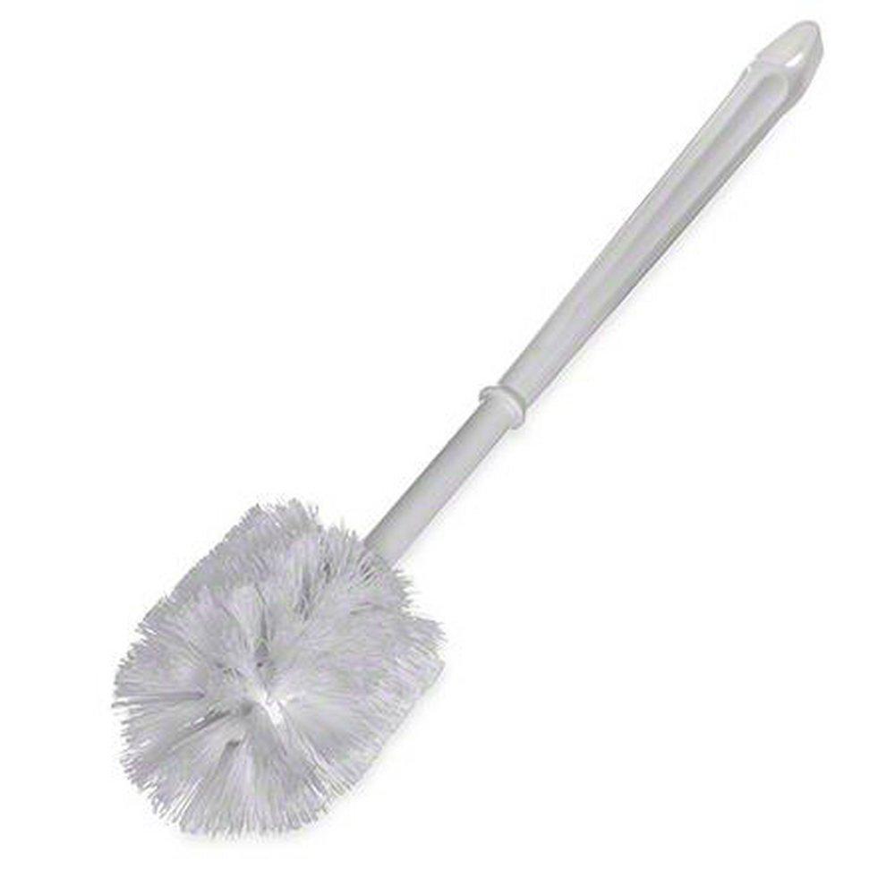 11 in. Compact Bowl Brush in White