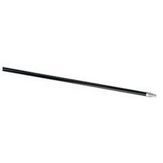 Carlisle Flo-Pac® 60 in. Heavy-duty Powder Coated Steel Handle with Metal Threaded Tip and Plastic Hanging Cap in Black