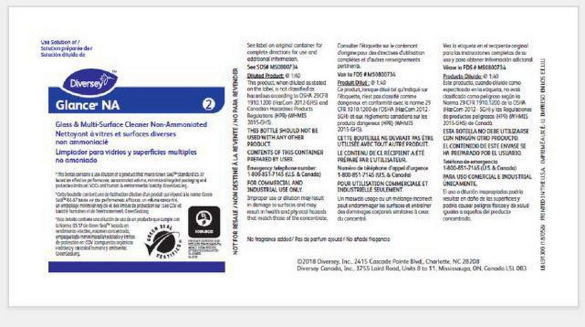 Product Label for Glance® Glass Cleaners