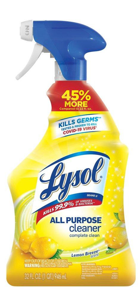 Diversey Lysol® 32 oz. All Purpose Cleaner - Lemon Breeze Scent, 12 Per Case