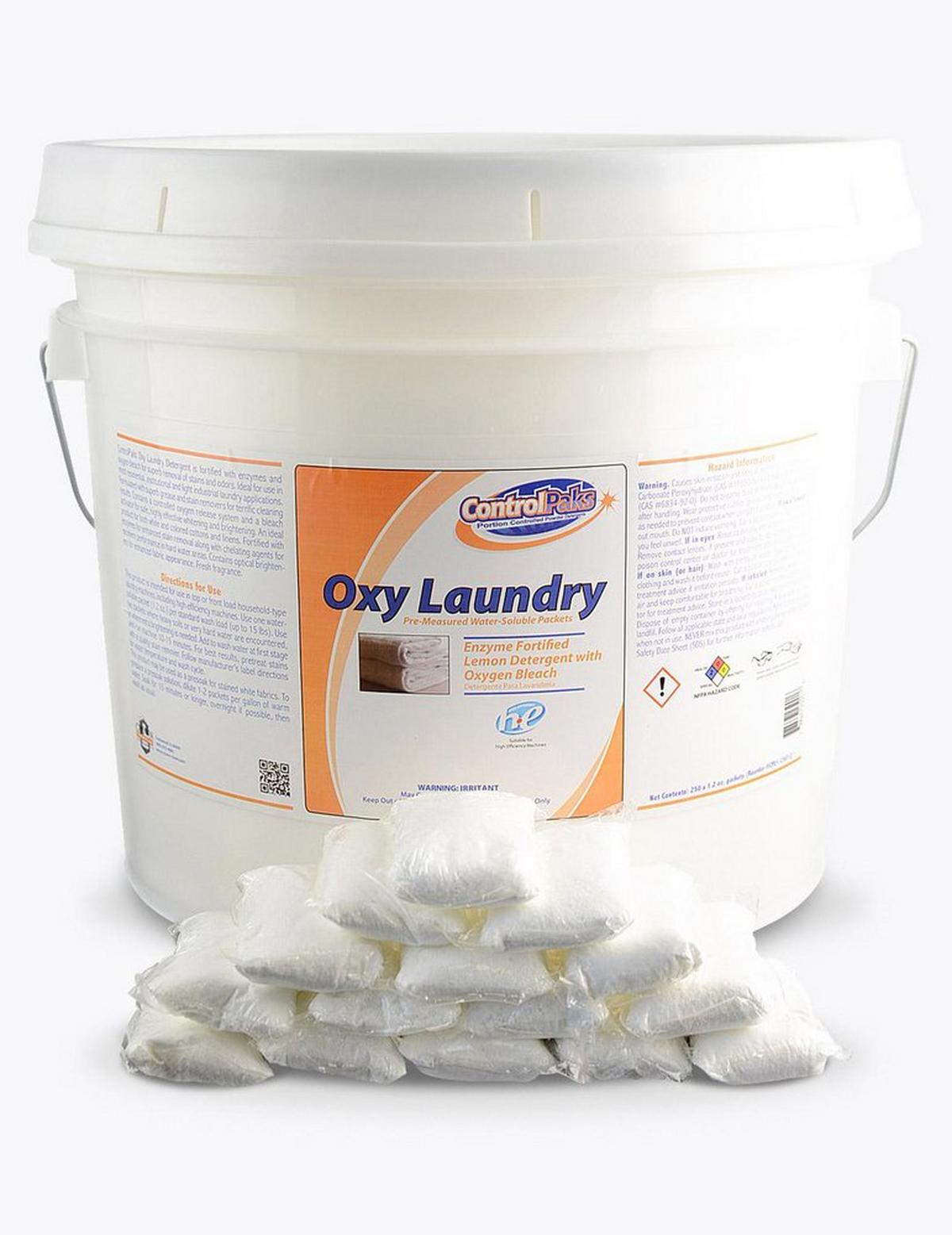 Crown Chemical ControlPaks™ 1.2 oz. Laundry Detergent with Oxygen Bleach