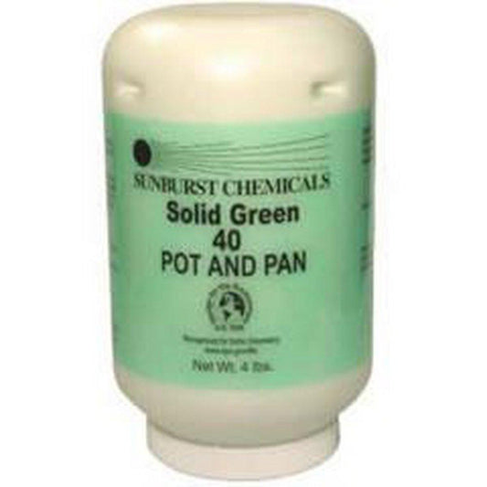Sunburst Chemicals Solid Green 40 4 lb. Pot and Pan Detergent