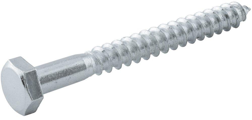 1/4 x 2-1/2 in. Carbon Steel Hex Head Lag Screw (12 Pack)