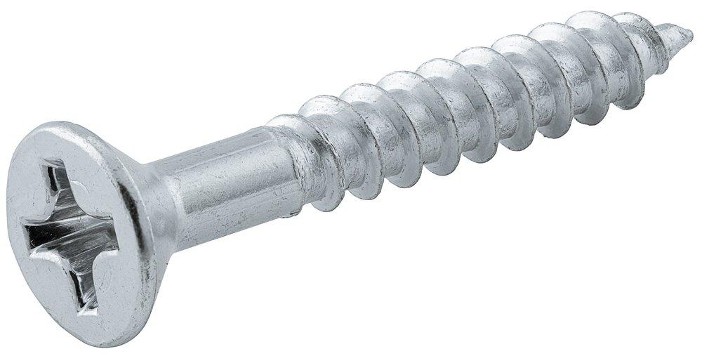 10 x 2 in. Carbon Steel Flat Head Wood Screw (Pack of 50)
