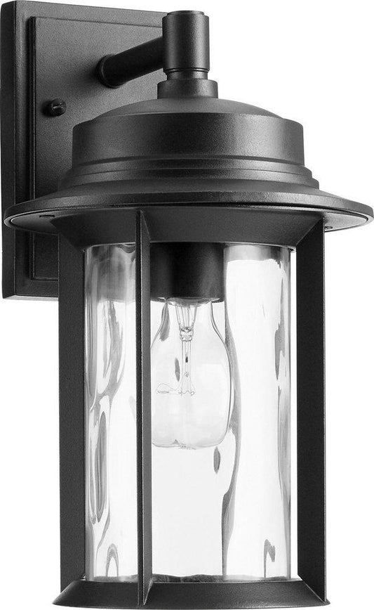 Quorum International Charter 14 in. 100W 1-Light Outdoor Wall Sconce in Noir