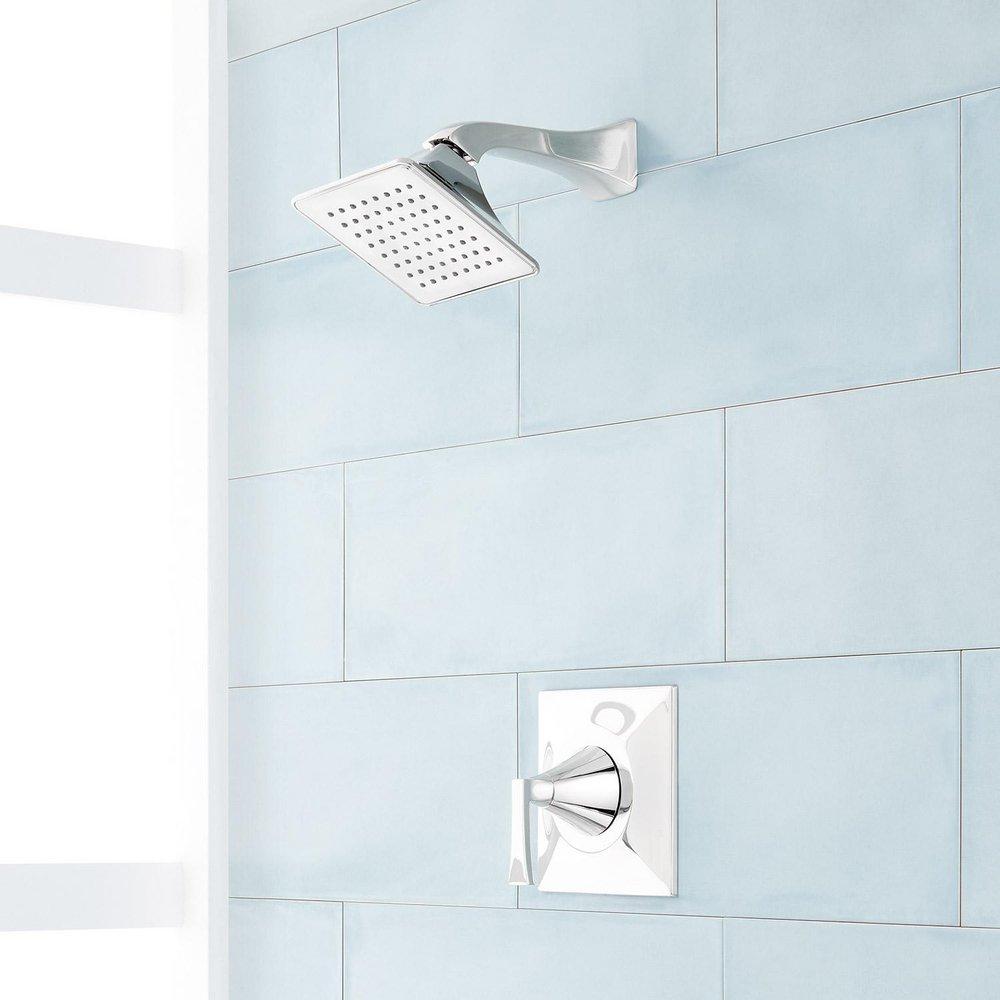Signature Hardware Vilamonte One Handle Single Function Shower Faucet in Polished Chrome (Trim Only)