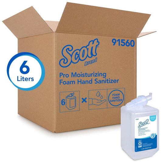 Scott® Kleenex® 1 L Moisturizing Foam Hand Sanitizer (Case of 6)