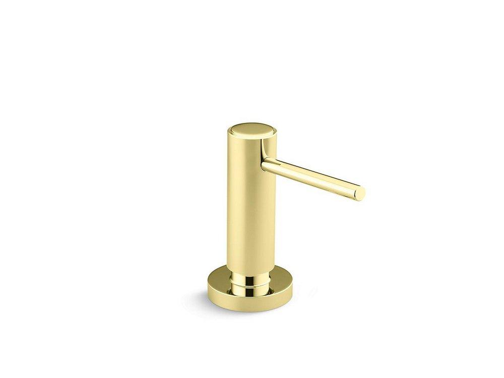 Kallista One™ 16 oz. 1-Soap Dispenser in Unlacquered Brass