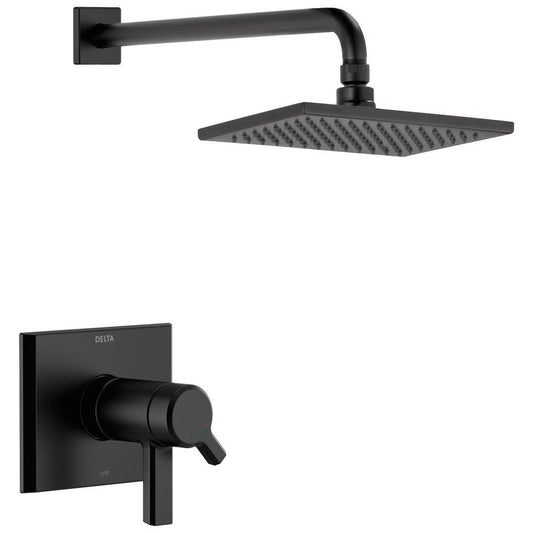 Delta Faucet Pivotal® One Handle Single Function Shower Faucet in Matte Black (Trim Only)