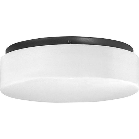 Progress Lighting Drums and Clouds 11-1/8 in. 21W 120V 3000 Kelvin Integrated LED Flush Mount Ceiling Fixture in Black