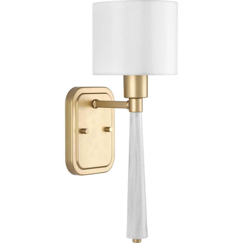 Progress Lighting Palacio 75W 1-Light Medium E-26 Incandescent Wall Sconce in Vintage Gold