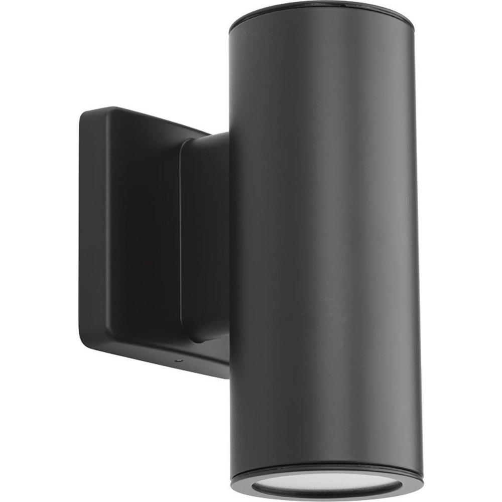Progress Lighting Cylinders 48W 2-Light LED Outdoor Wall Sconce in Graphite